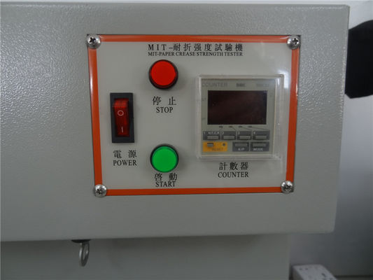 LCD Paperboard Paper Testing Equipments , Touch Screen Control MIT Folding Ftrength Endurance Tester