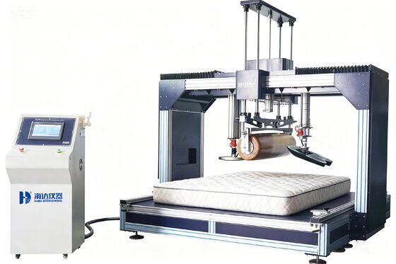 Guter Preis Komplettmaschine zur Ermüdungsprüfung mit Matratzenrollen / Multifunktionelle Ausrüstung zur Prüfung der Haltbarkeit von Matratzen Online